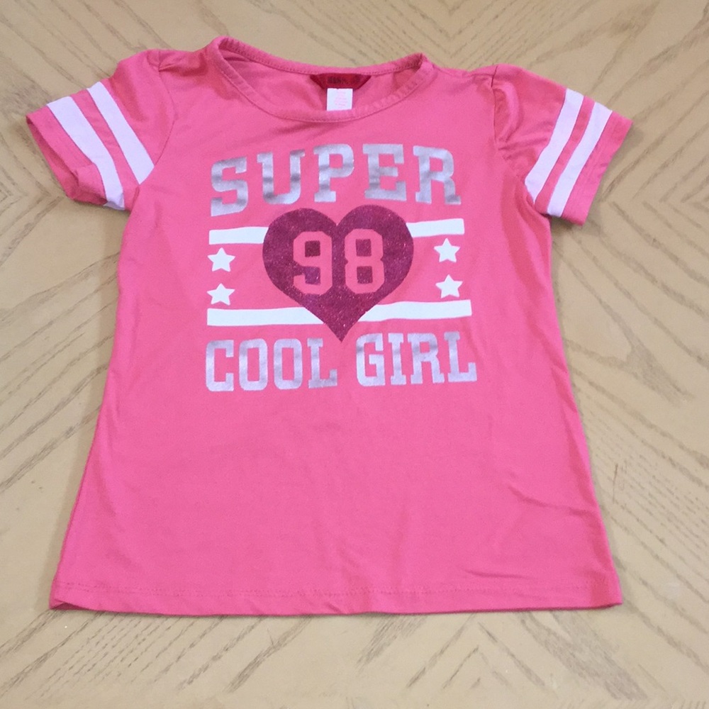 Coral sparkly shirt